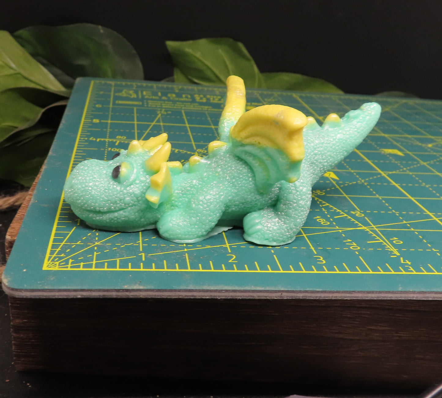 Baby Wyvern Dragon Goat Milk Soap is 4 inches long