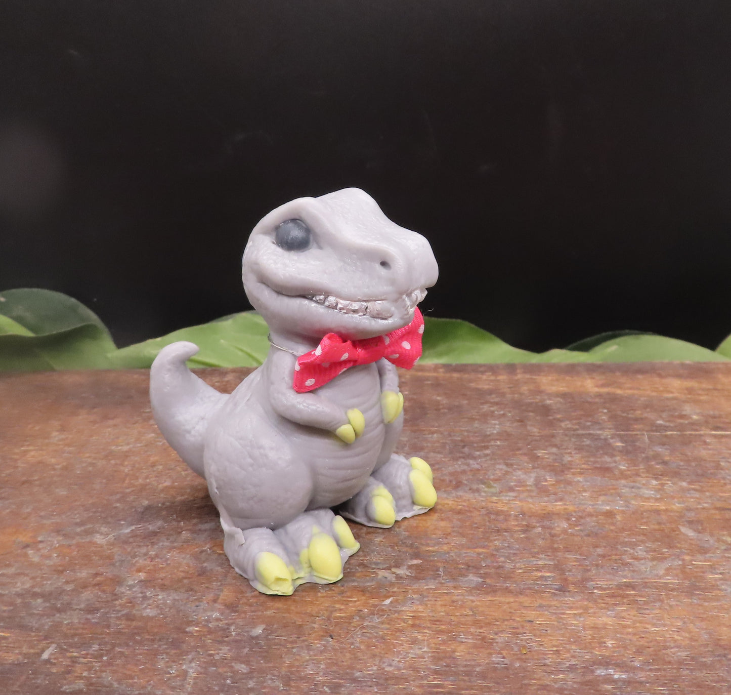 Gray handmade Tyrannosaurus rex goat milk soap. Fun gift idea
