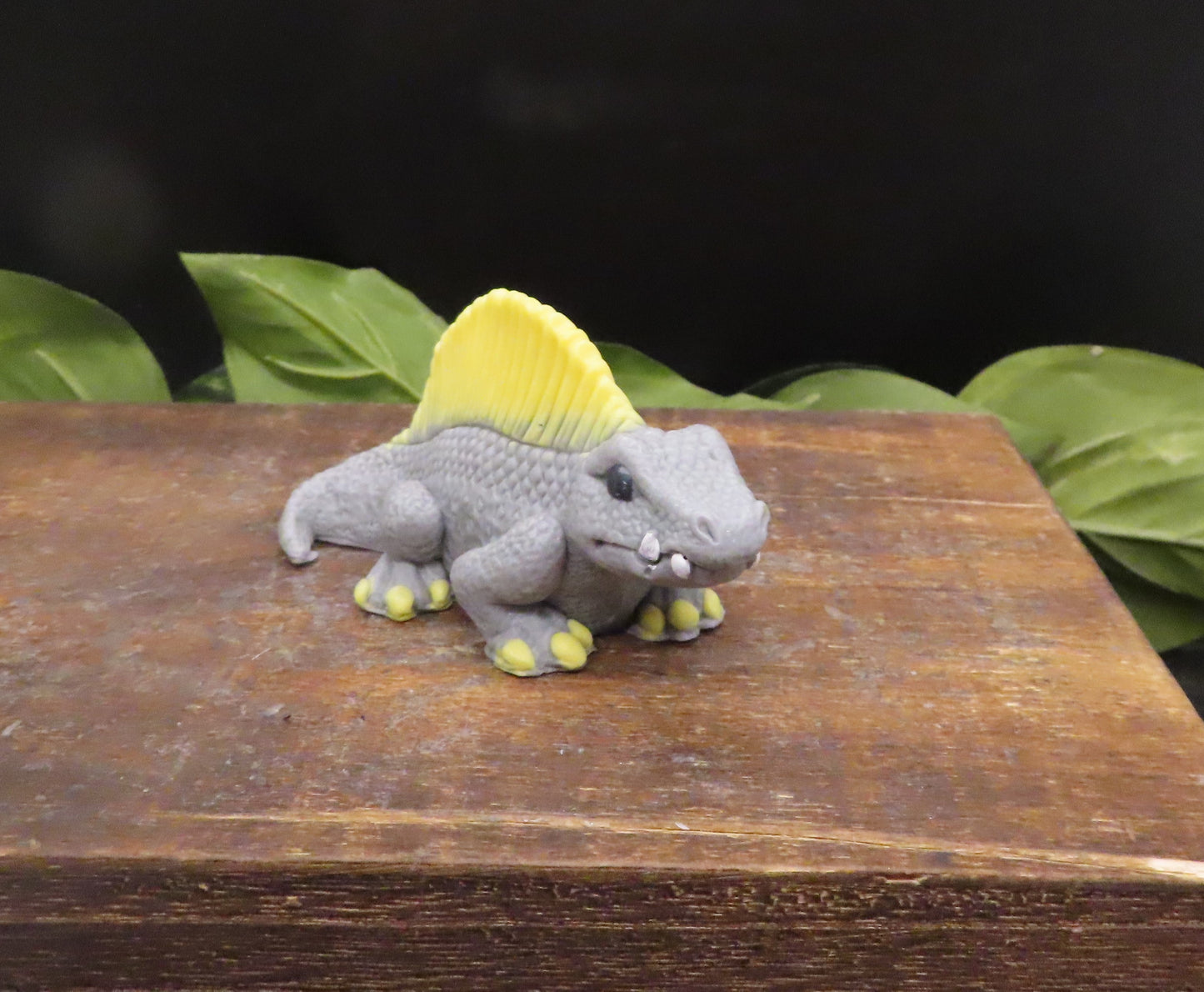 Handmade gray dimetrodon dinosaur goat milk soap