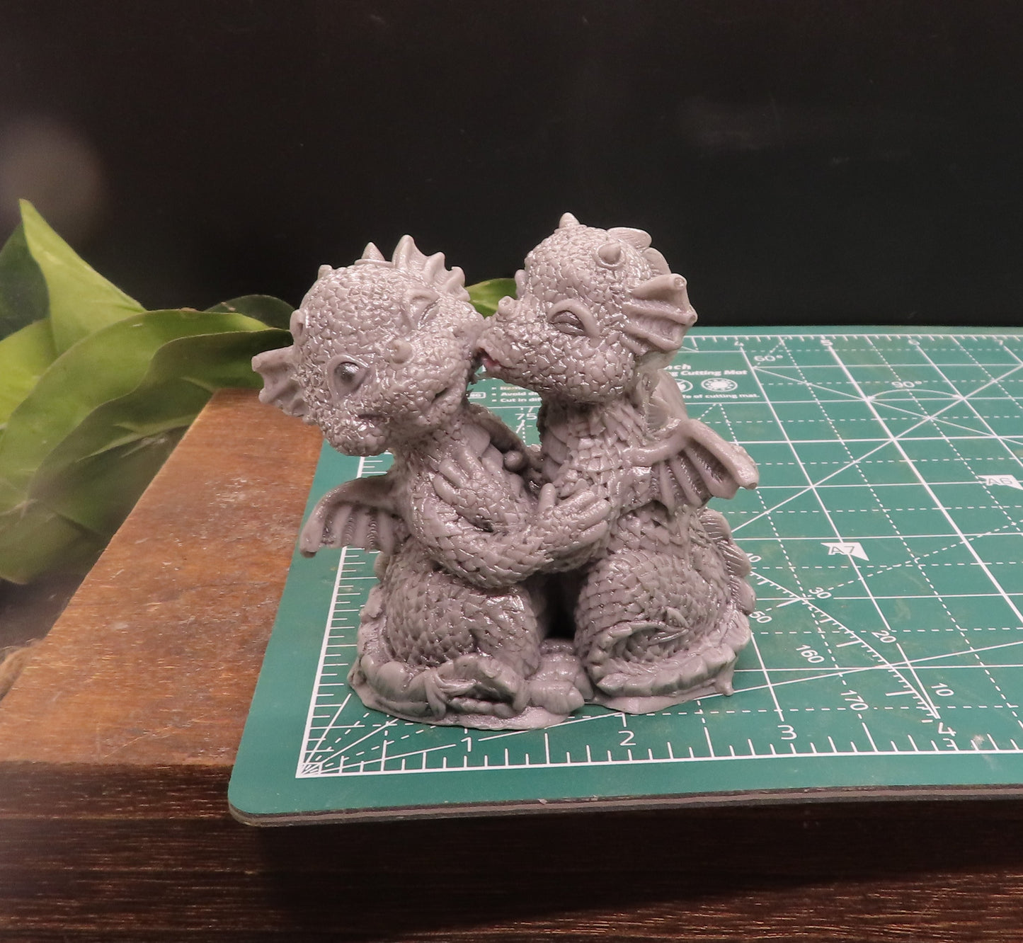 Unique Dragon Goat Milk Soap. Dragons in love measures approximately 3 inches wide by 3.25 inches tall