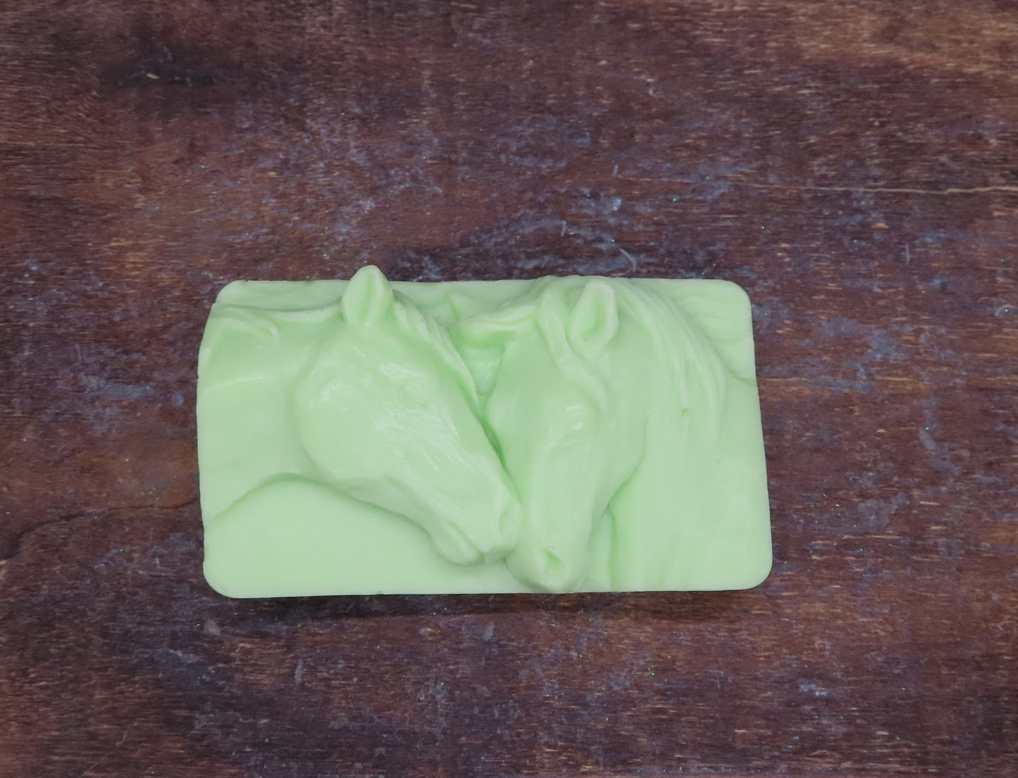 green color option for handmade horse goat milk soap