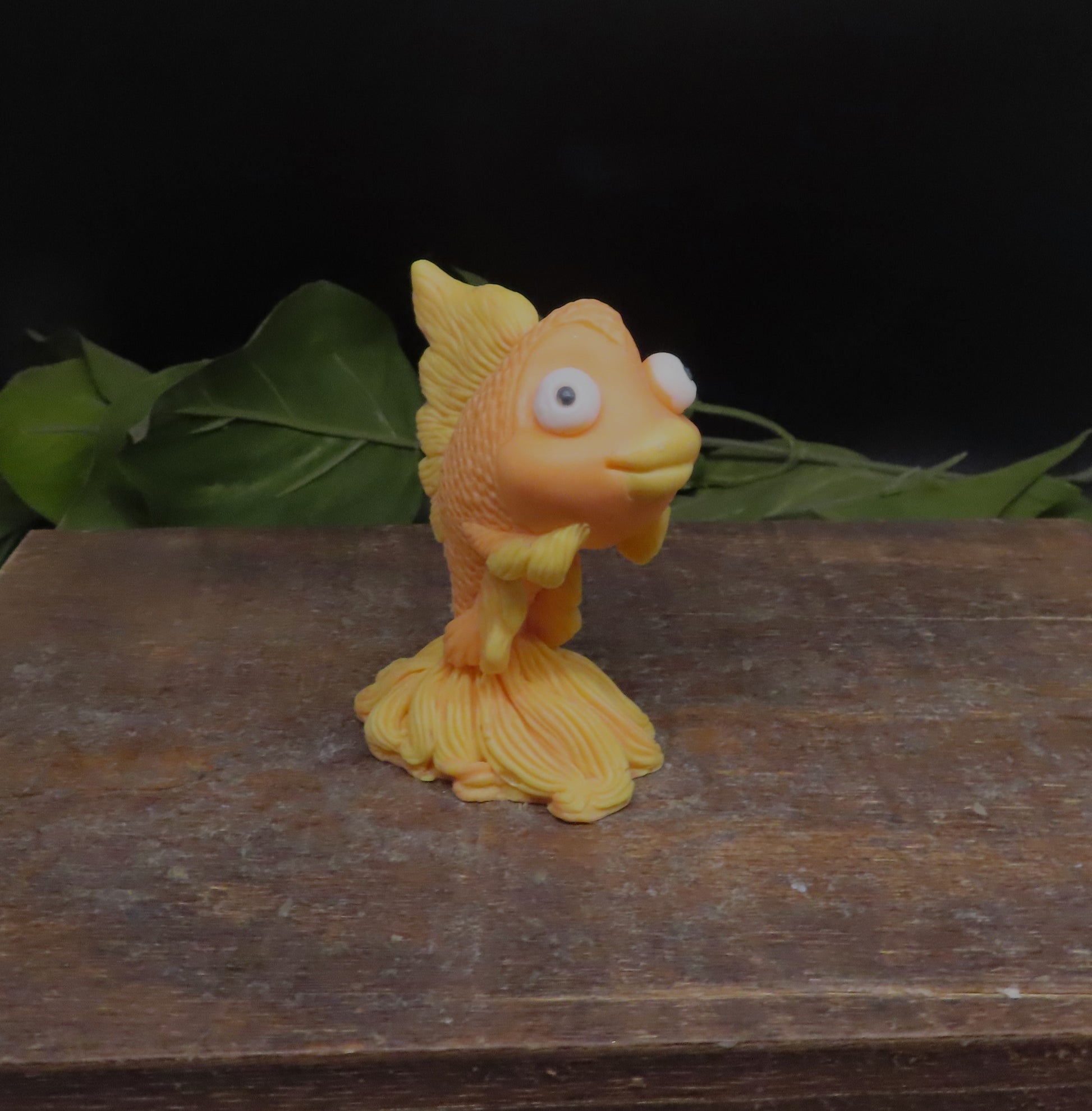 Handmade goldfish goat milk soap
