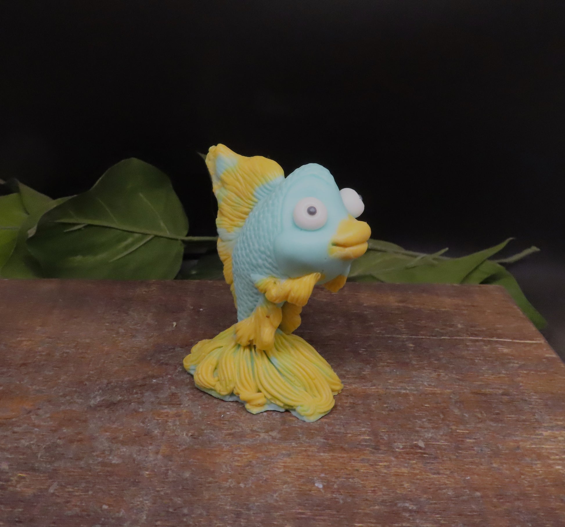 Handmade goldfish goat milk soap