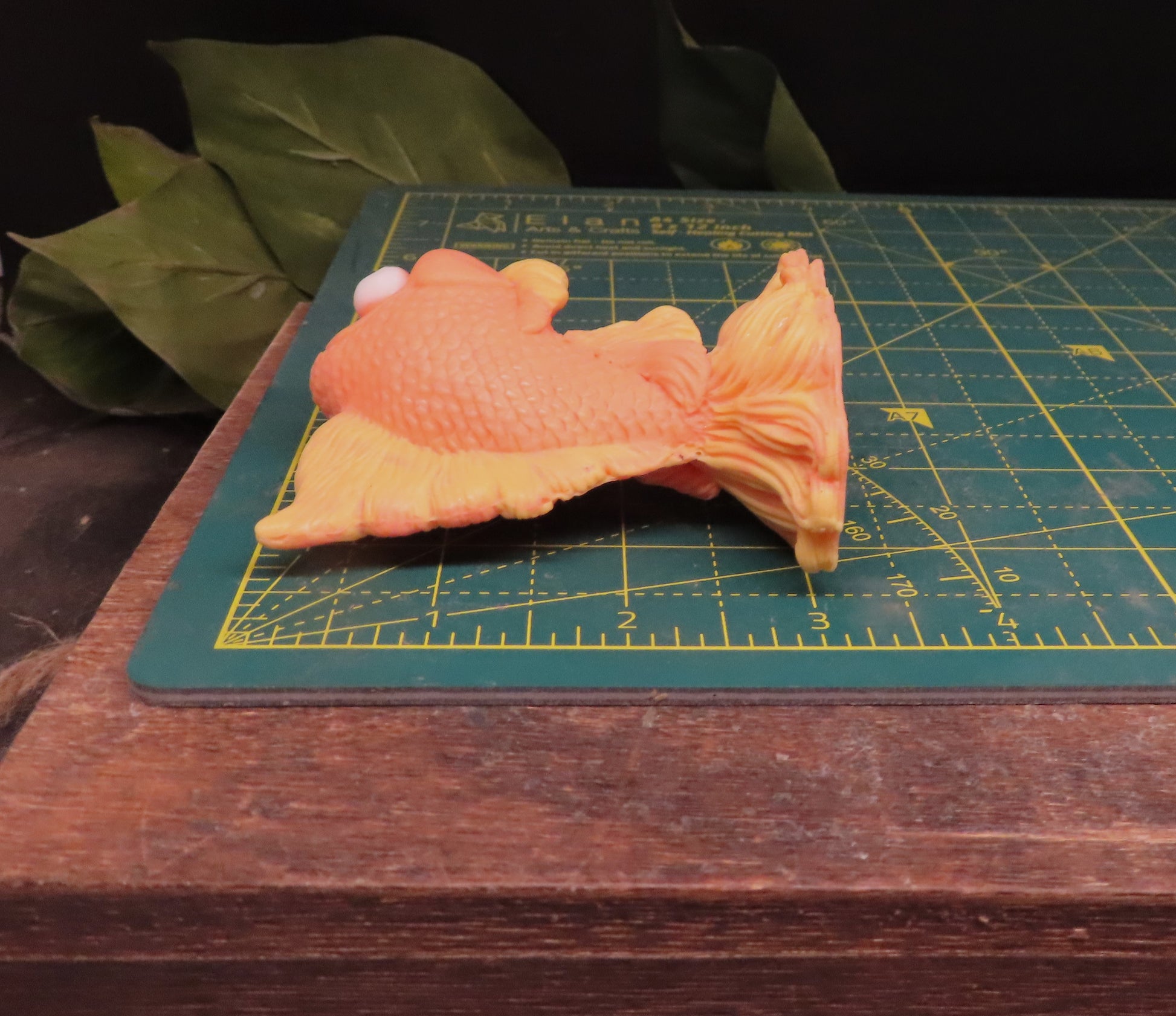 Handmade goldfish goat milk soap