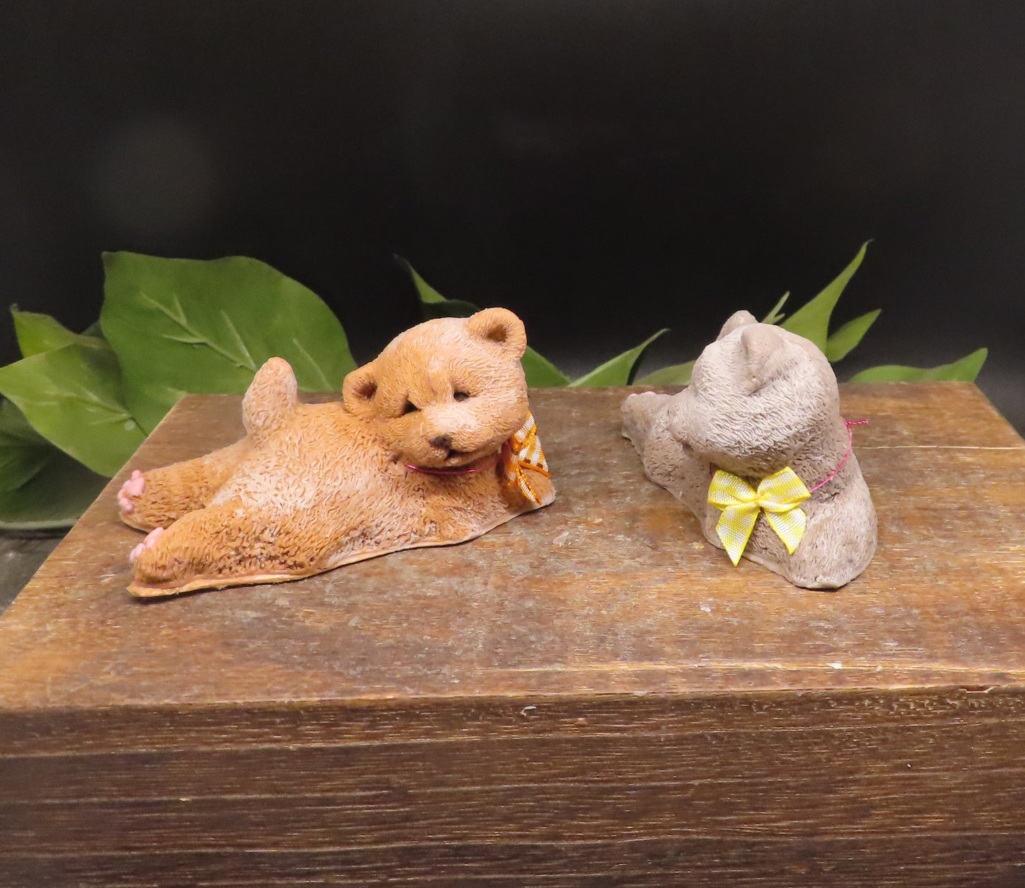 Handmade goat milk soap in the shape of a chow puppy