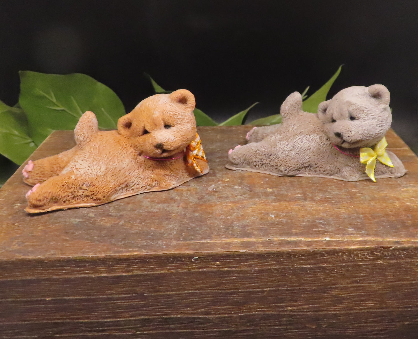 Handmade goat milk soap in the shape of a chow puppy
