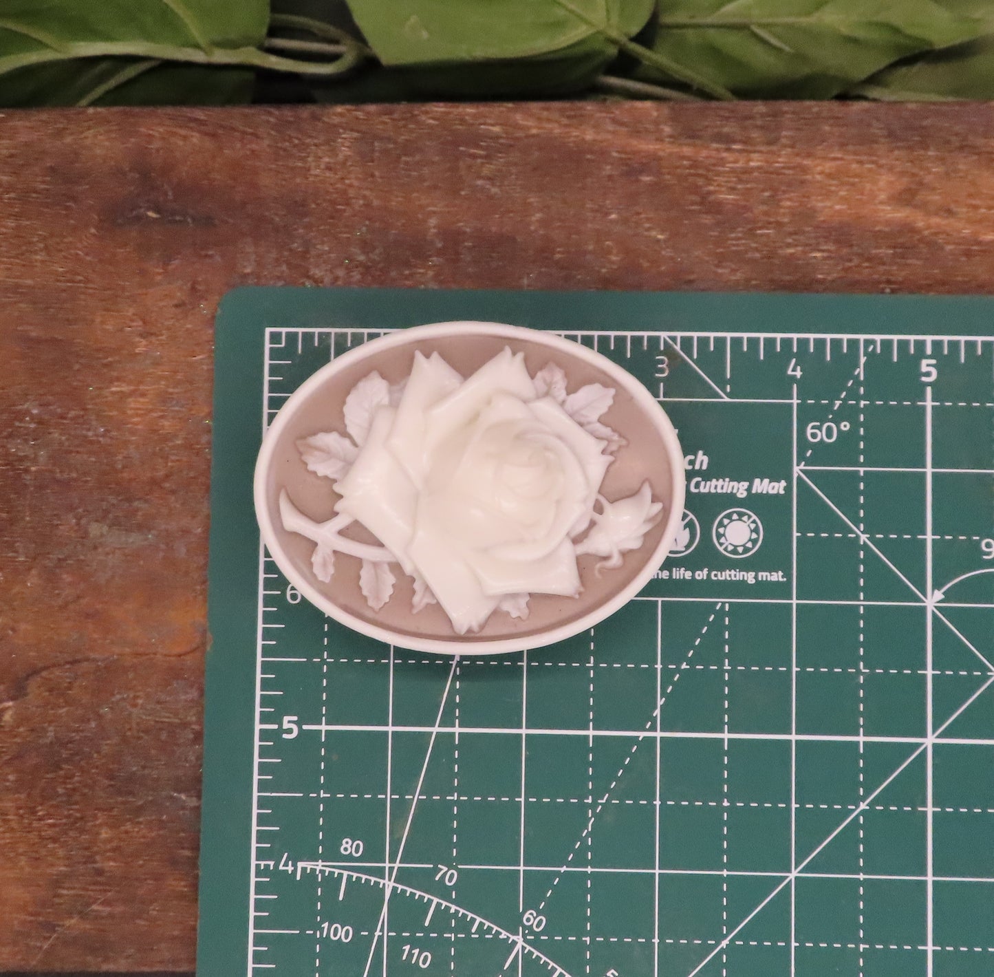 cameo rose handmade soap bar