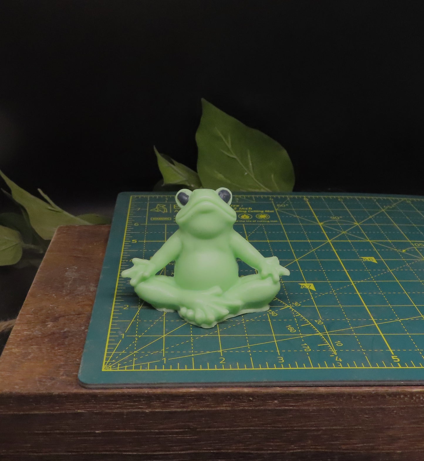 yoga frog goat milk soap