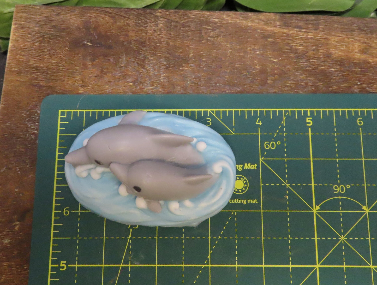 Gorgeous Momma and Baby Dolphin Goat Milk Bar Soap