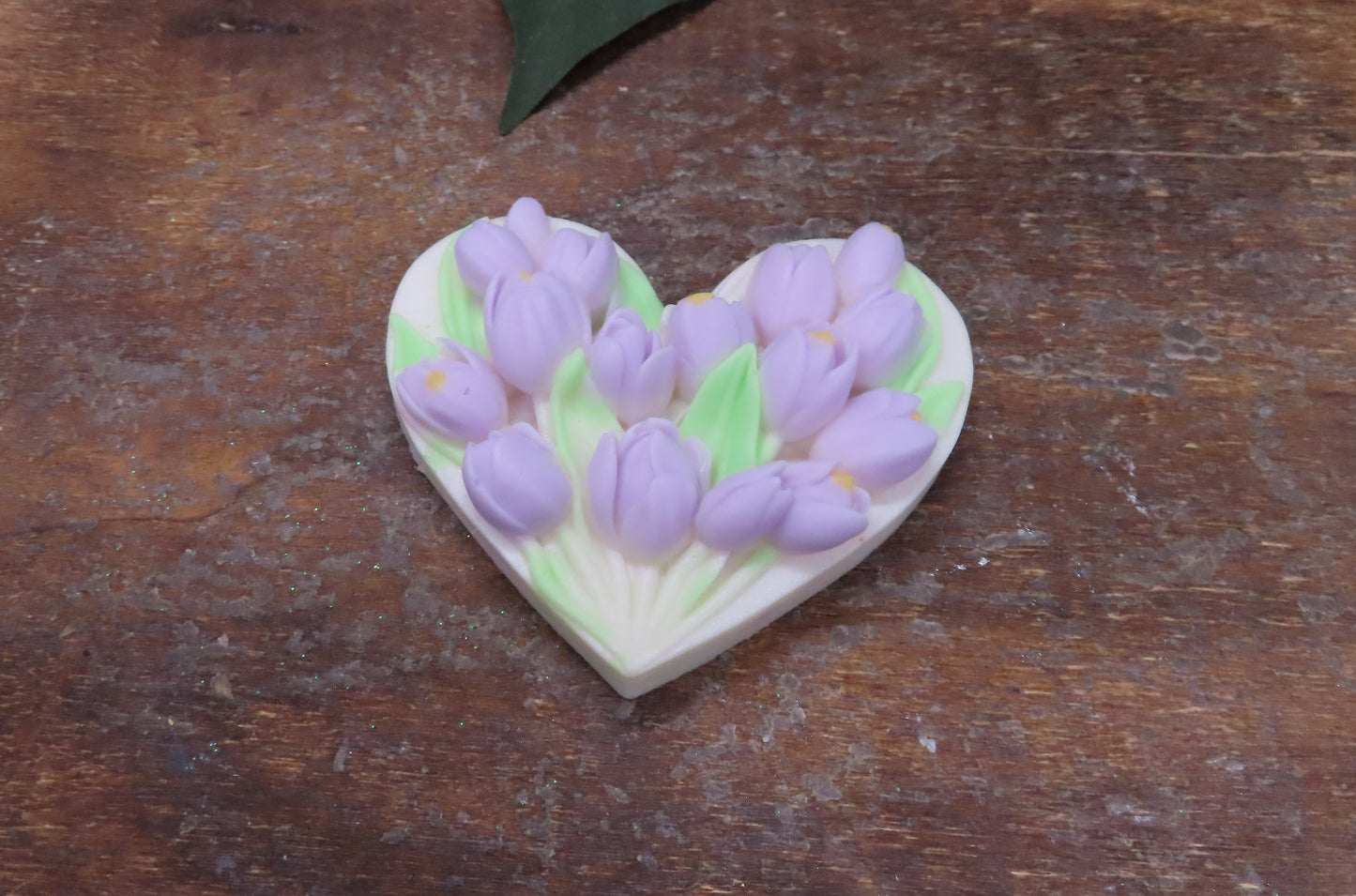 purple Heart Tulip goat milk hand soap
