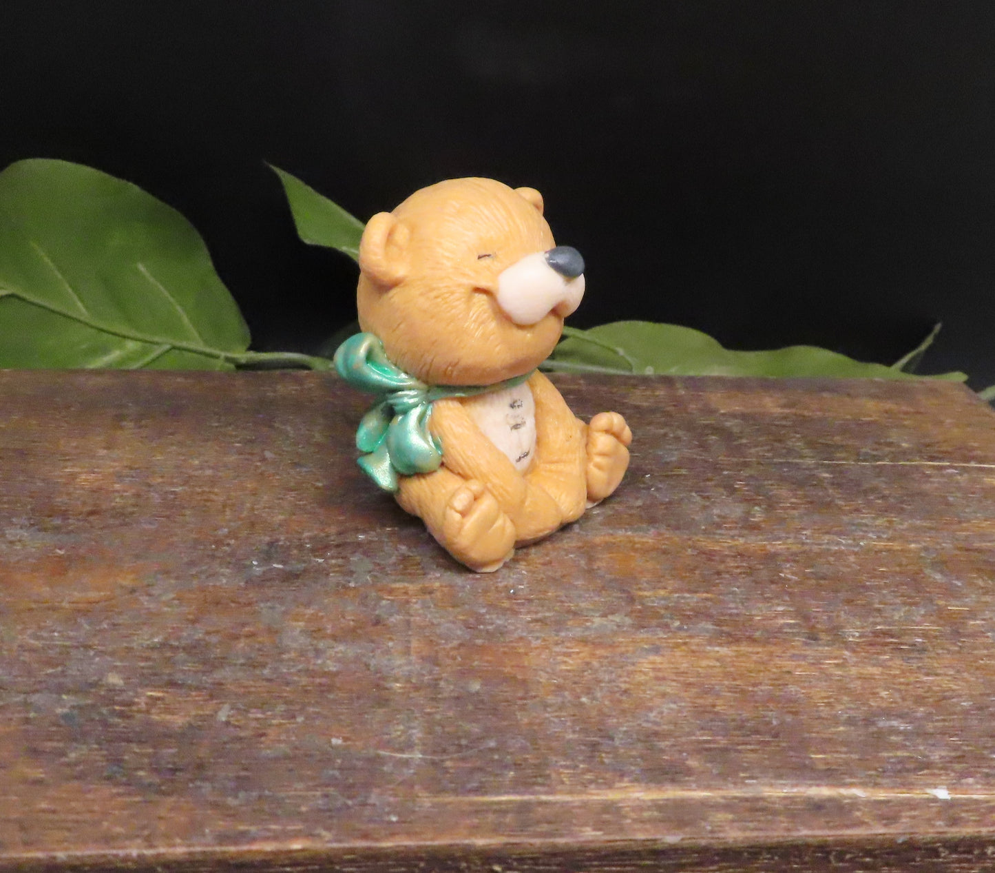 teddy bear green soap