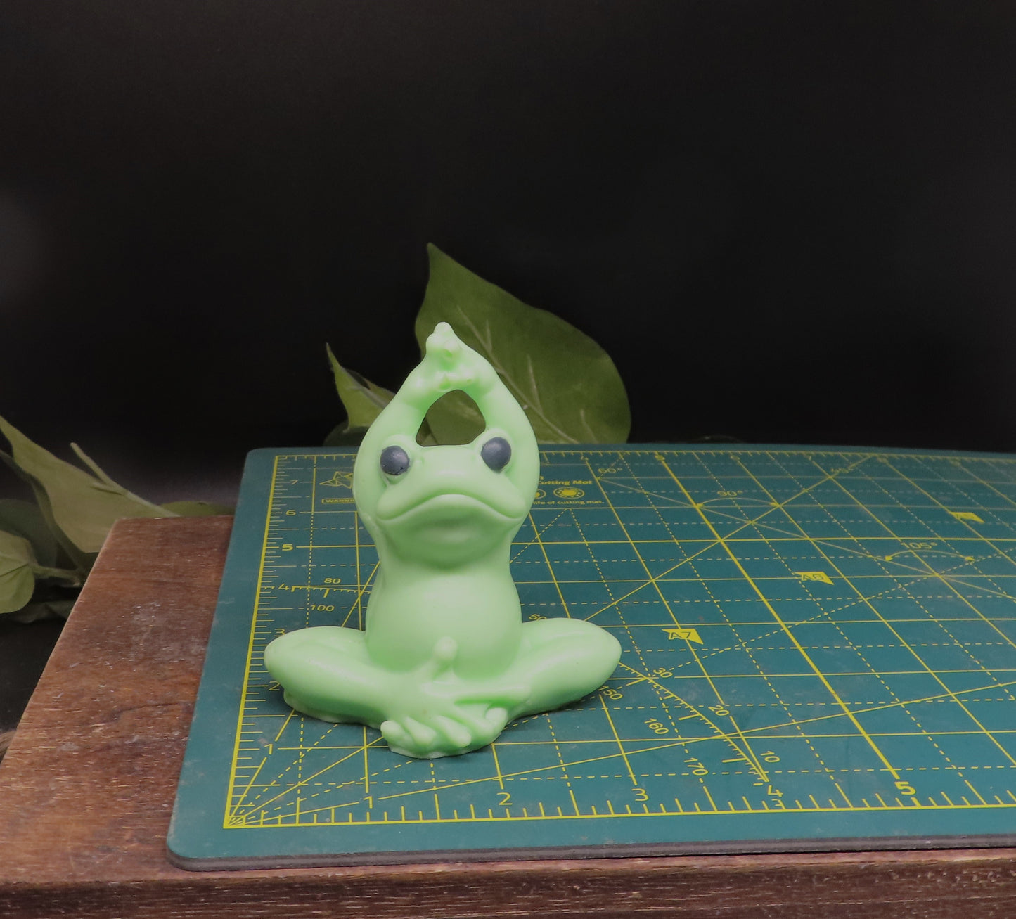 yoga frog goat milk soap