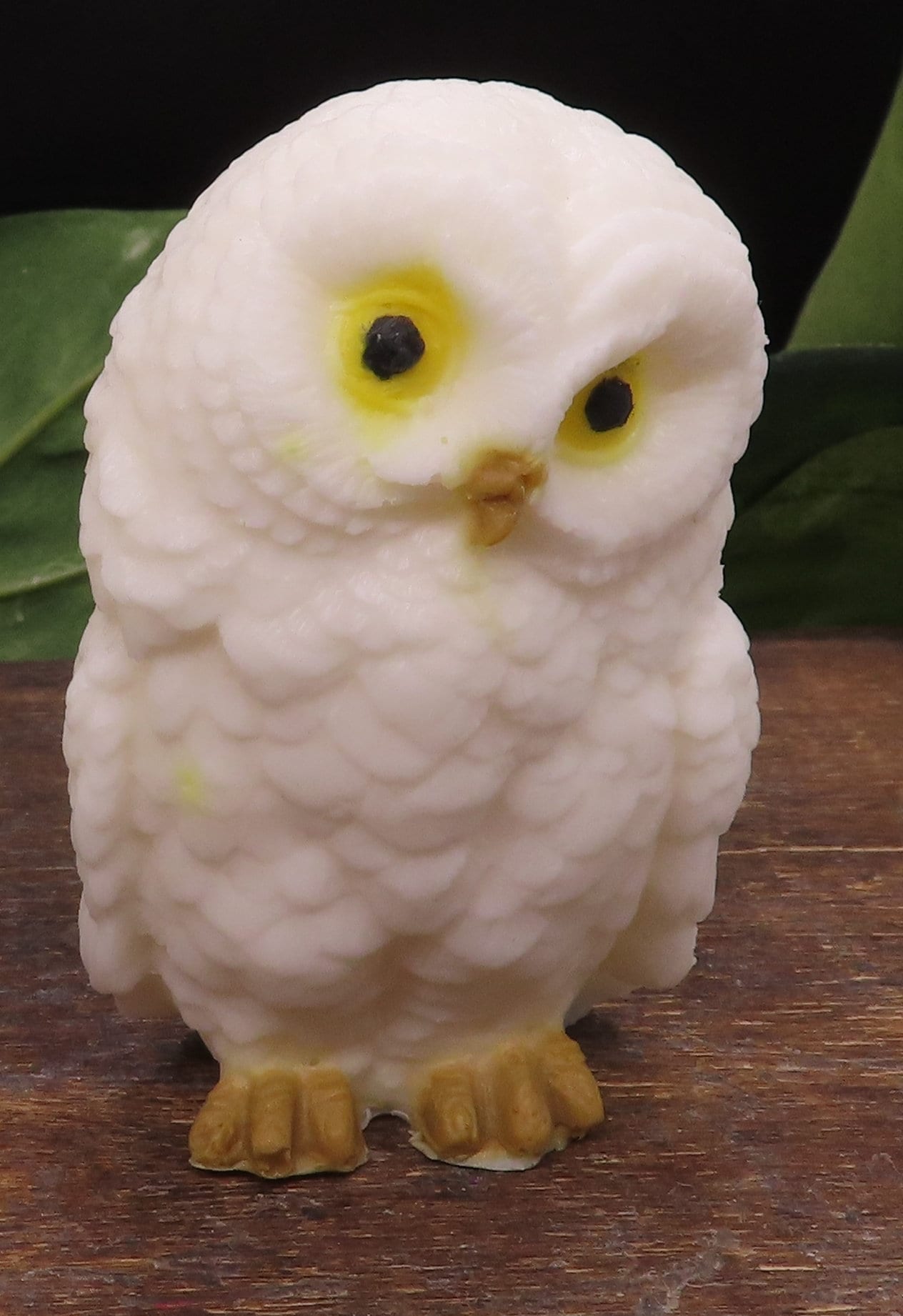 white version of handmade goat milk owl soap