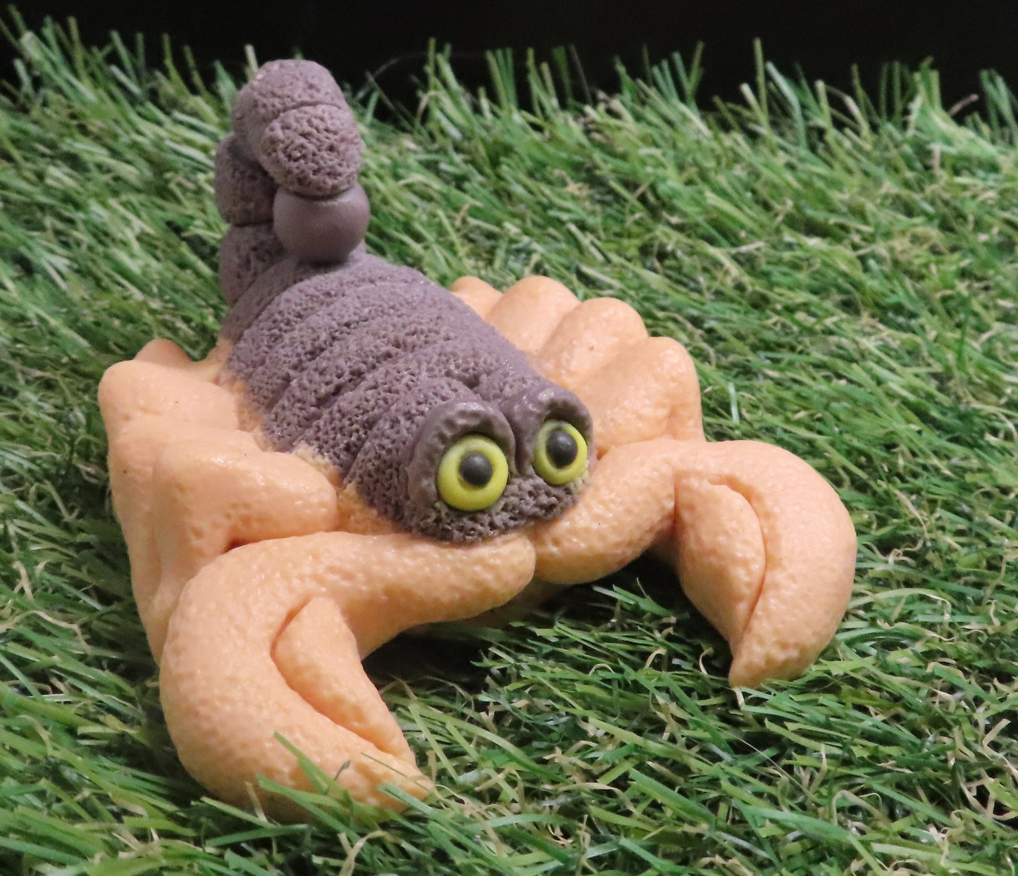 Brown body with tan legs handmade scorpion goat milk soap