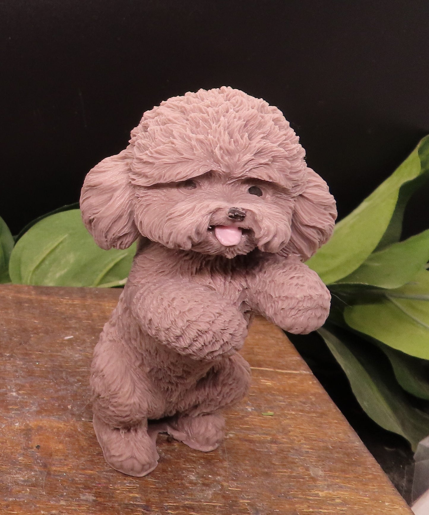 Handmade goat milk soap brown poodle. Fun gift
