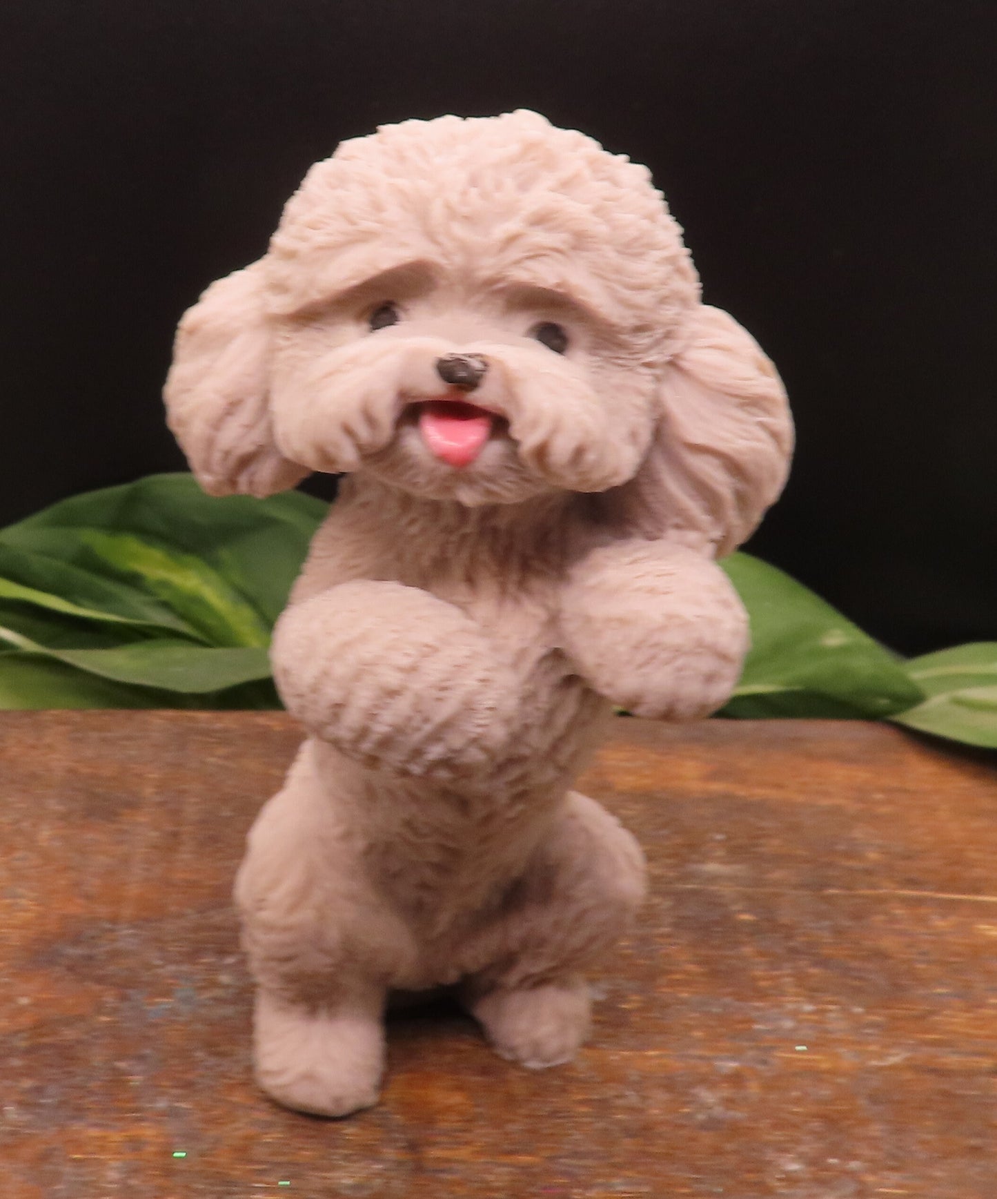 Ecru Handmade goat milk soap poodle. Great gift for dog lover