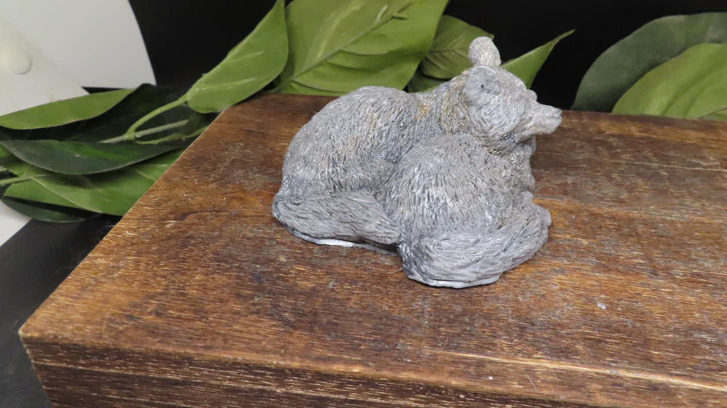 Back view handmade goat milk wolf soap