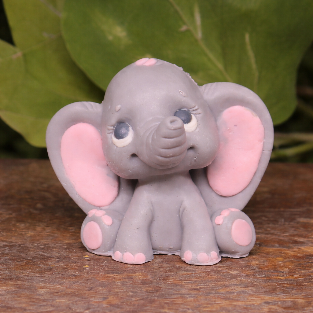 Close up of Kind Heart Elephant Handmade Goat Milk Soap | Collectible Animal Soap Gift