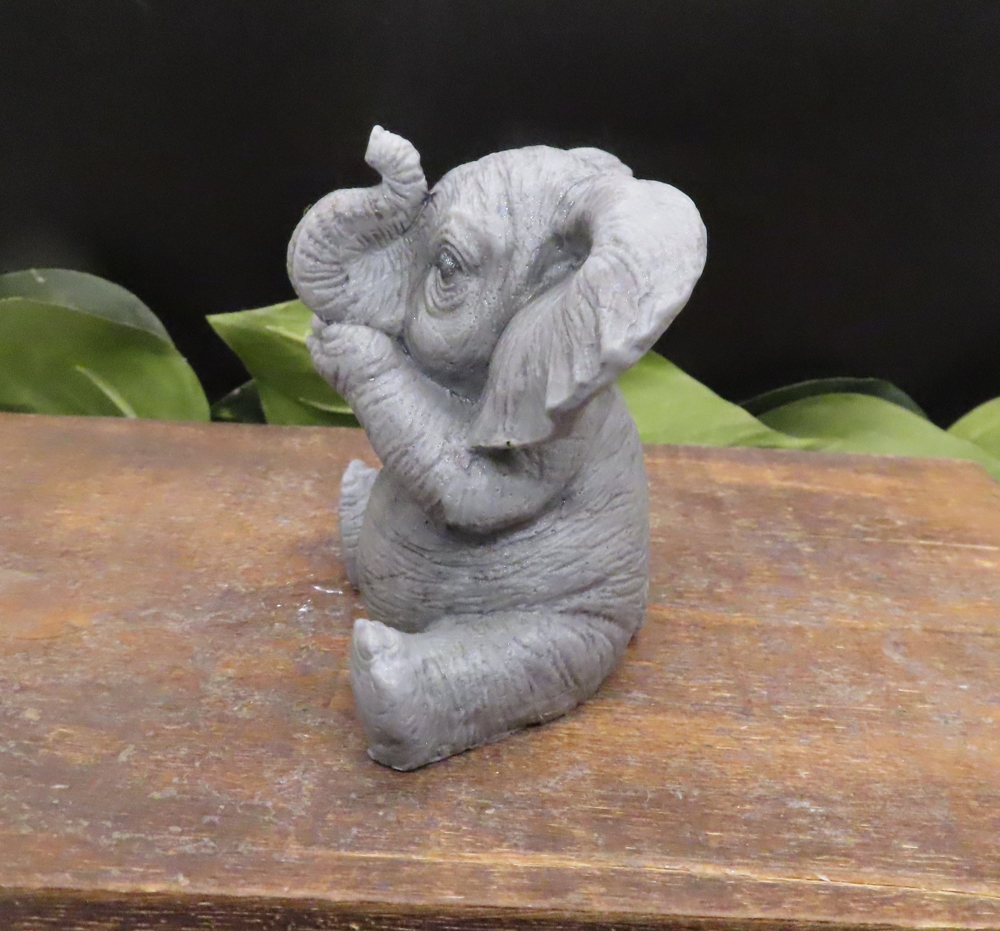 Elephants of wisdom soap side view
