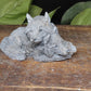 front angle handmade goat milk wolf soap