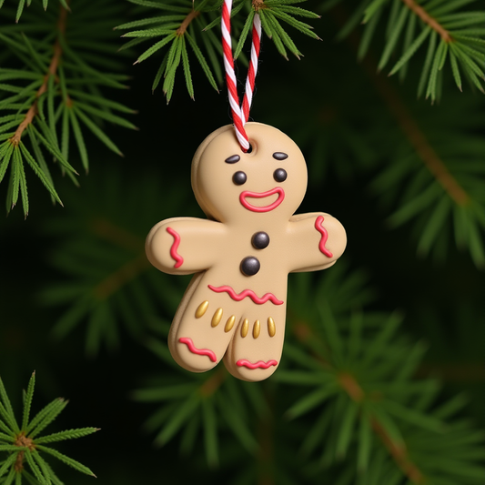 Gingerbread Man Soap Christmas Ornament