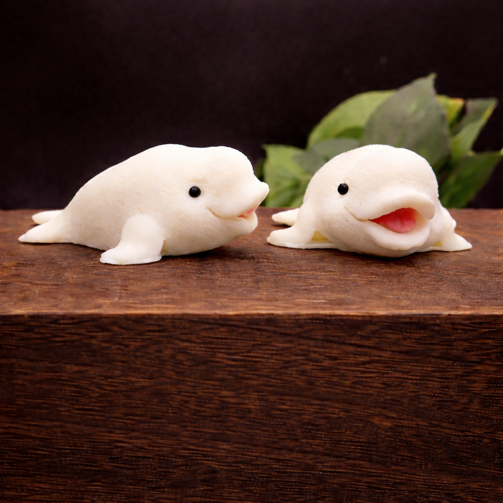 Handmade Beluga Whale goat milk bath soap