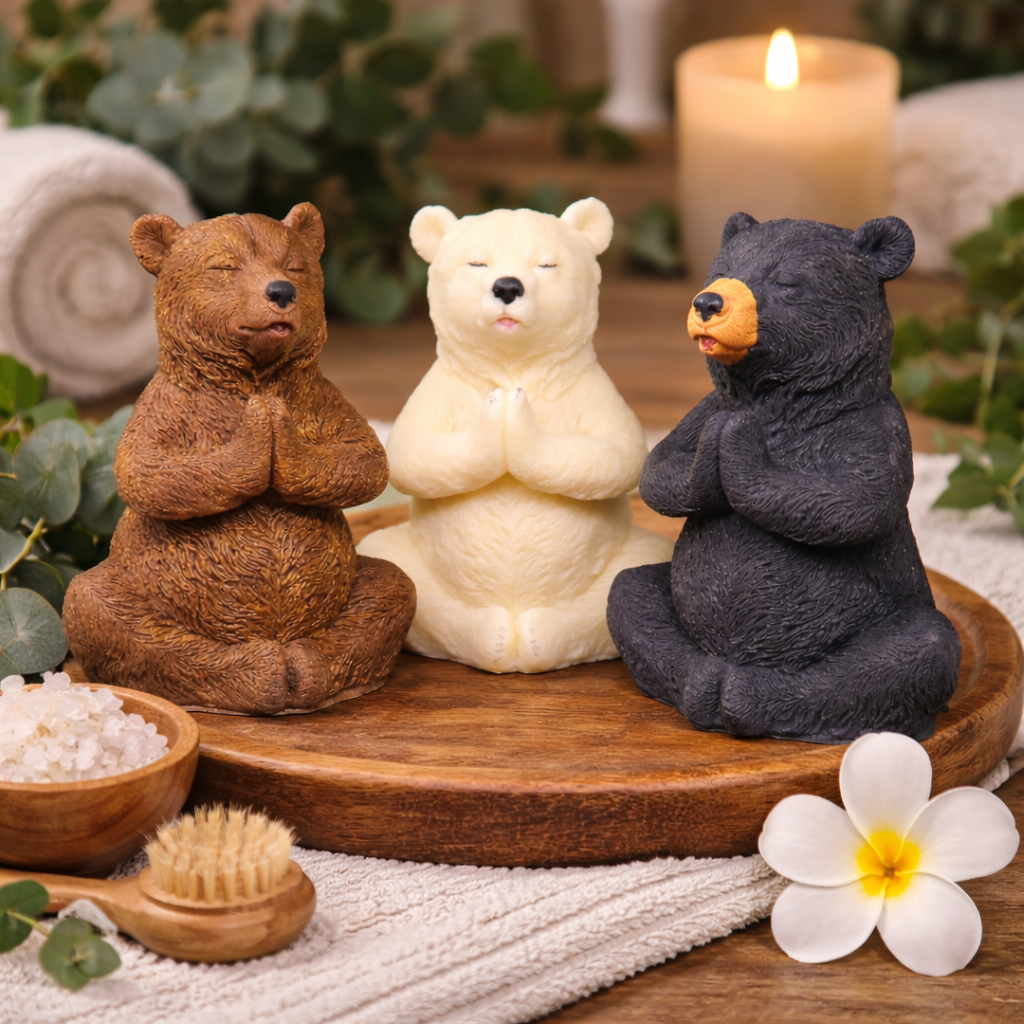 Handmade Goat Milk Soap of Yoga Bears Unique Gift