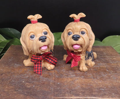 Absolutely adorable Yorkshire Terrier / Maltese /  FunFroofy Dog Goat Milk Soap!