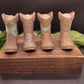 4 accent variations available in brown, handmade goat milk soap cowboy boot