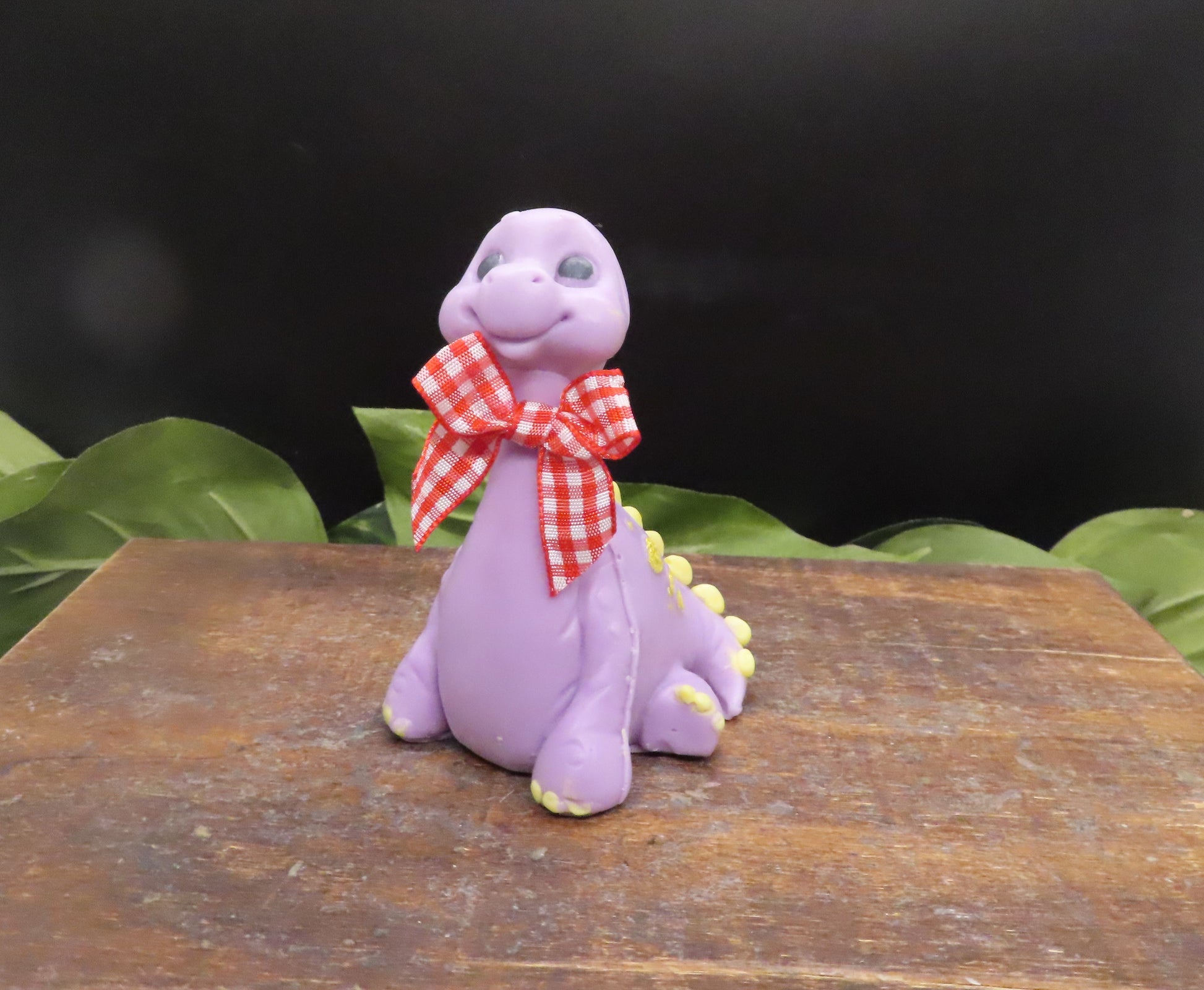 Purple handmade brontosaurus soap