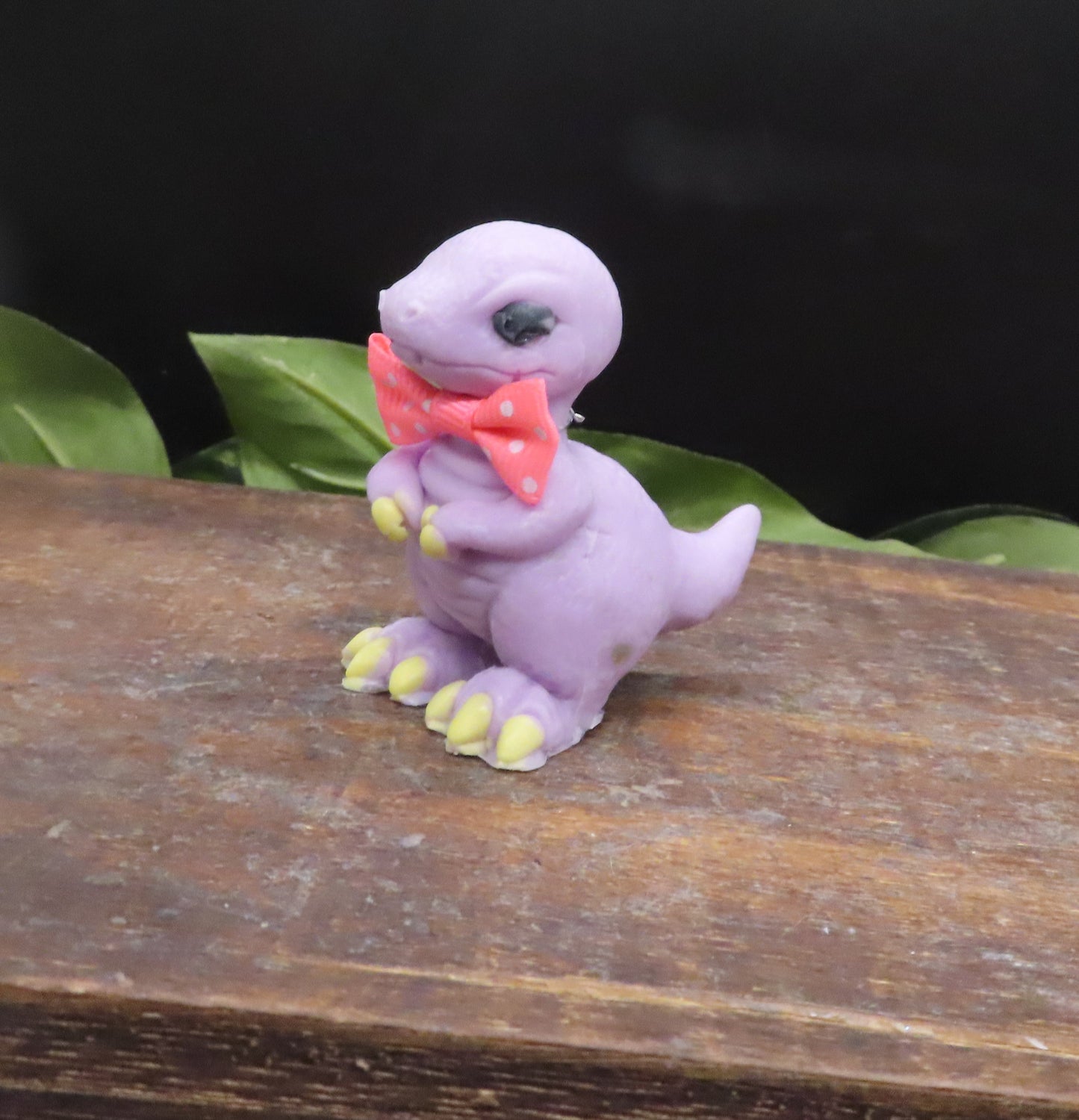 Handmade baby Tyrannosaurus handmade goat milk soap in purple. Children's part favors