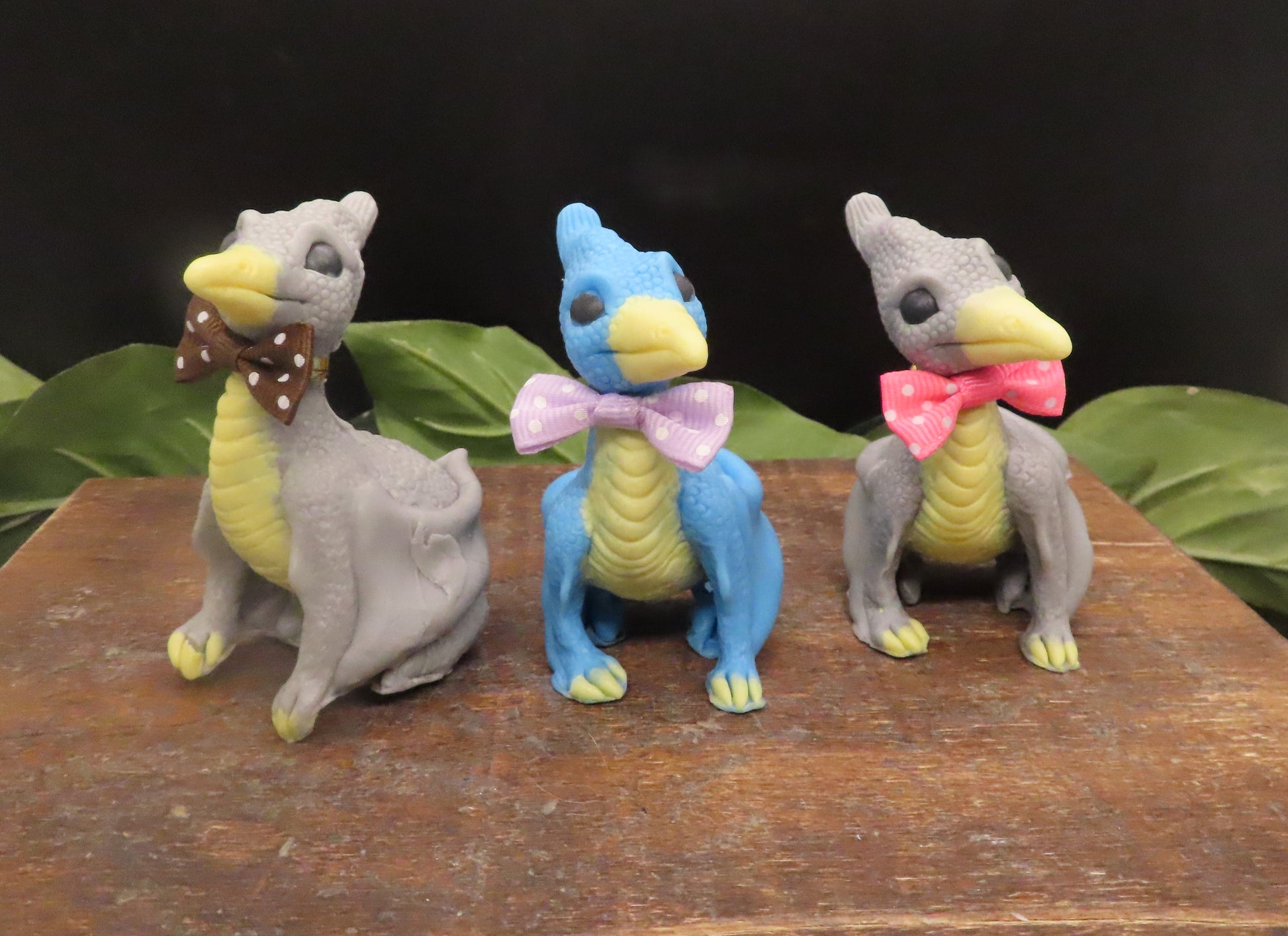 Pterodactylus goat mil soap shown in gray and blue