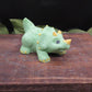 handmade green baby triceritops goat milk soap.  Party favors for kids