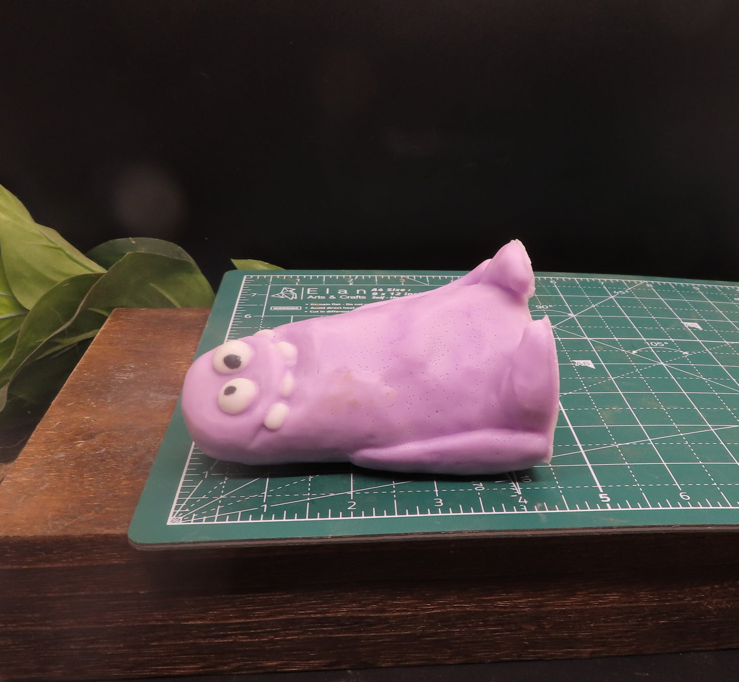 tallest handmade clay monster handade soap is 4.5 inches tall. unique gift