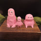 Pink handmade goat milk clay monster soap set.  Fun Gift