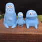 Blue clay family handmade goat milk soap set.  fun soap