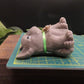 French bulldog soap is approximately 4 inches tall. 