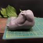 Lotus position yoga handmade goat milk hippo soap is 4 inches tall 