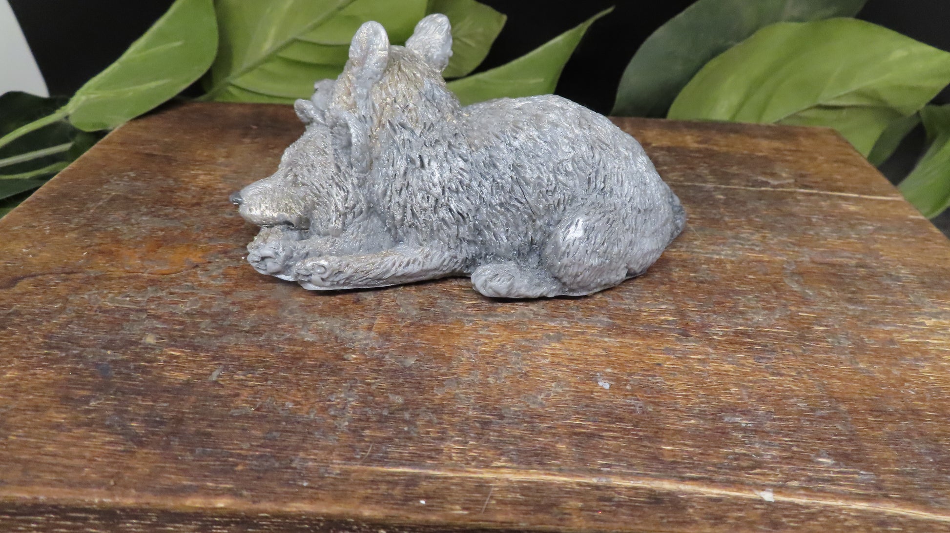Reverse view wolf handmade goat milk soap