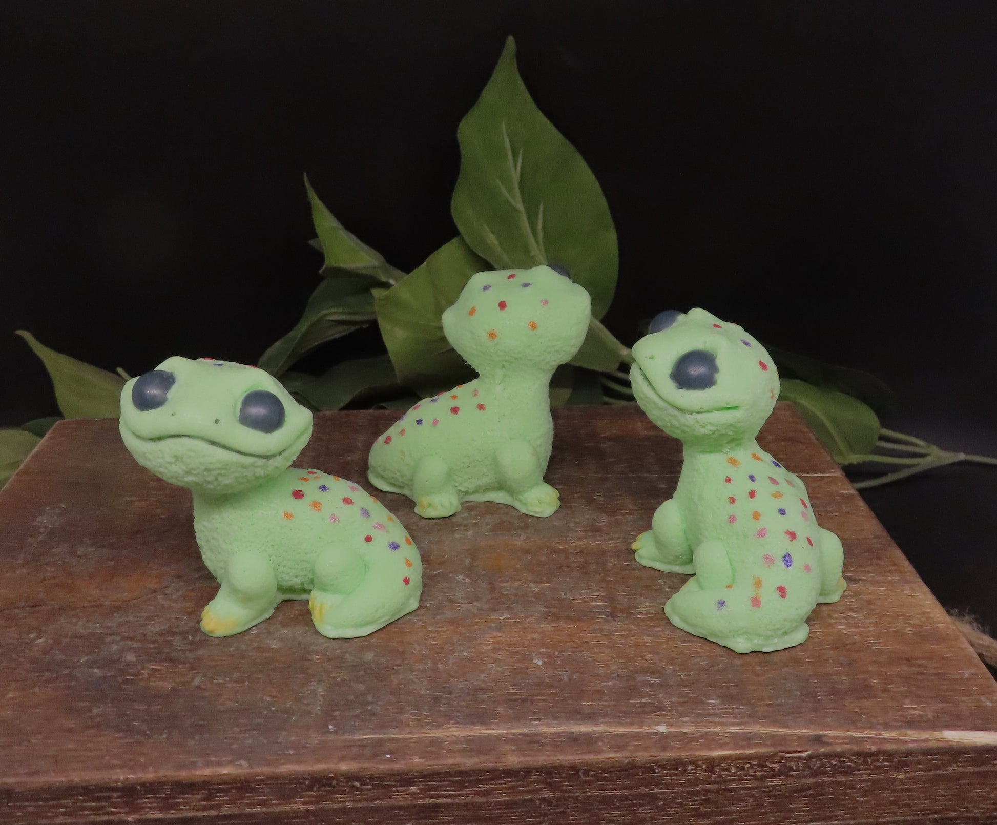 handmade goat milk soap cute lizard
