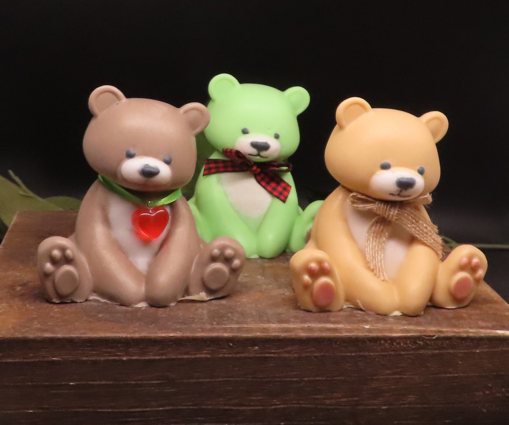 handmade goat milk soap teddy bear