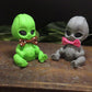 Gray and green version of handmade baby alien goat milk soap.  Extraterrestrial gift
