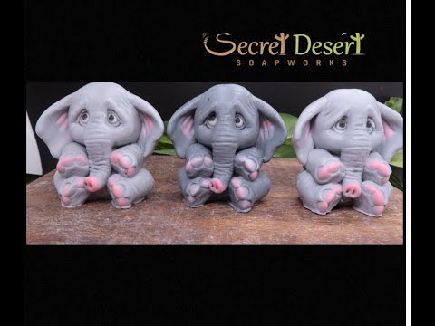 Video of the making of Adorable Elephant Goat Milk Soap