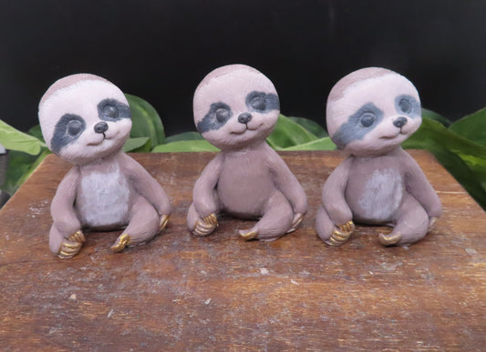 Handmade sitting sloth soap
