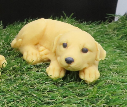 Cute Curled Up Labrador Retriever Goat Milk Soap