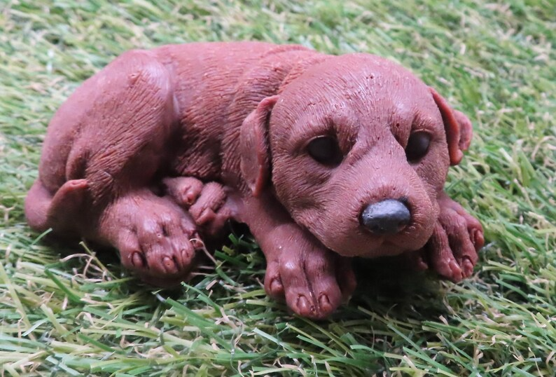 Cute Curled Up Labrador Retriever Goat Milk Soap