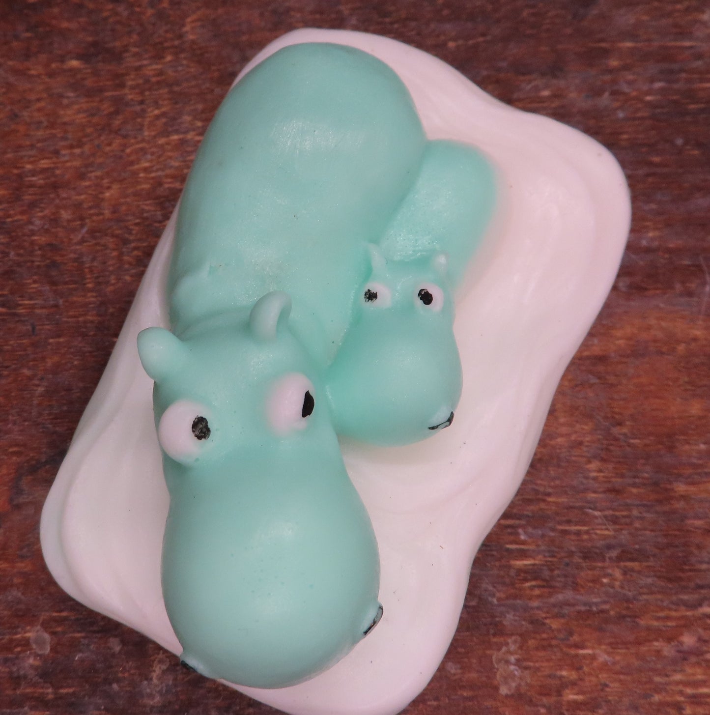 Cute Lucky Hippo (2 styles) Handmade Goat Milk Soaps