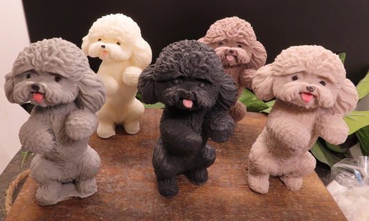 Handmade Goat milk soap poodles of various colors. Unique gifts